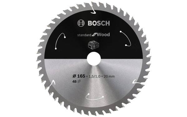 Bosch Professional Kreissägeblatt Standard for Wood Ø 165, Z 48