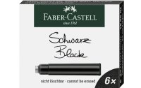 Faber-Castell Tintenpatrone Schwarz, 6 Stück