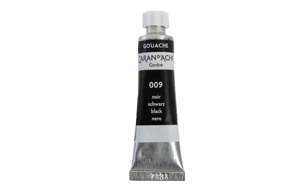 Caran dAche Wasserfarbe Gouache 10 ml, Schwarz