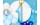 Partydeco Luftballon Girlande Blau-Silber 2 m, 60 Ballons