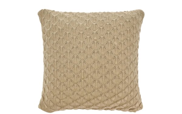 Södahl Kissen Scallop 45 cm x 45 cm, Taupe