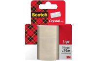 Scotch Klebeband Crystal Nachfüllpack 19 mm x 25 m,...