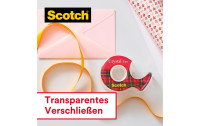 Scotch Klebeband Crystal Nachfüllpack 19 mm x 25 m, Transparent