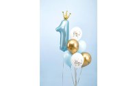 Partydeco Luftballon One Pastellblau Ø 30 cm, 6 Stück
