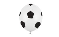 Partydeco Luftballon Fussball Ø 30 cm, 6 Stück