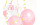 Partydeco Luftballon One Pastellpink, Transparent Ø 30 cm, 50 Stück