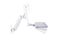 Multibrackets Tischhalterung Workstation Arm Single bis 8 kg – Weiss