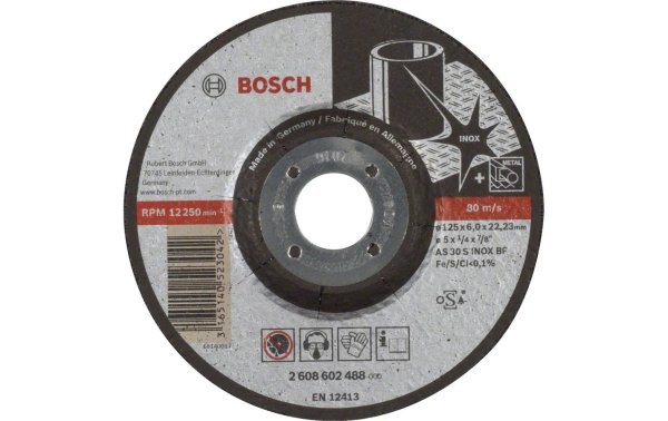 Bosch Professional Schruppscheibe gekröpft Expert for Inox, 125 x 6 mm