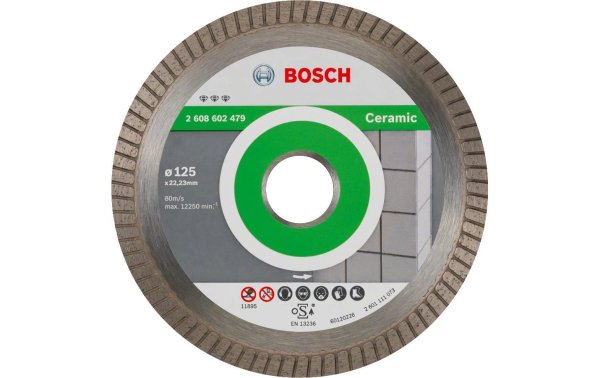 Bosch Professional Diamanttrennscheibe Best for Ceramic, 125 x 1.4 x 7 mm