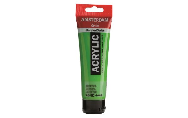 Amsterdam Acrylfarbe Standard 605 Brillantgrün halbdeckend, 120 ml