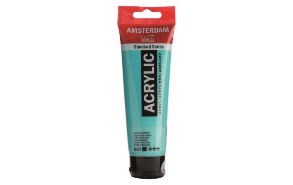 Amsterdam Acrylfarbe Standard 661 Türkisgrün deckend, 120 ml