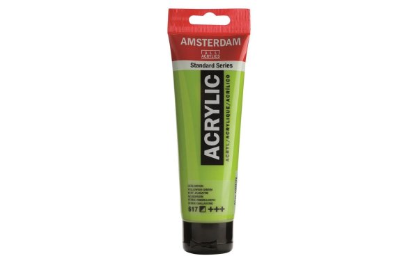 Amsterdam Acrylfarbe Standard 617 Gelbgrün halbdeckend, 120 ml