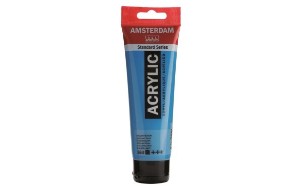 Amsterdam Acrylfarbe Standard 564 Brillantblau deckend, 120 ml