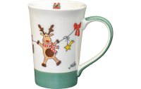 Mila Teetasse Holly Jolly 350 ml, 6 Stück, Weiss