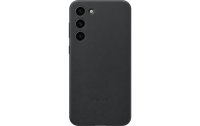 Samsung Back Cover Leather Galaxy S23+ Schwarz