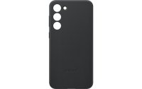 Samsung Back Cover Leather Galaxy S23+ Schwarz