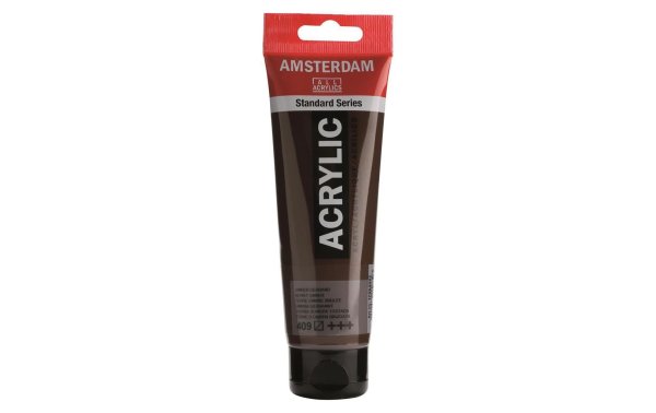 Amsterdam Acrylfarbe Standard 409 Umbra gebr. halbtransparent, 120 ml