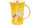 Mila Kaffeetasse Flowerboy 500 ml, 6 Stück, Gelb