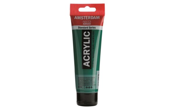 Amsterdam Acrylfarbe Standard 619 Grün halbtransparent, 120 ml