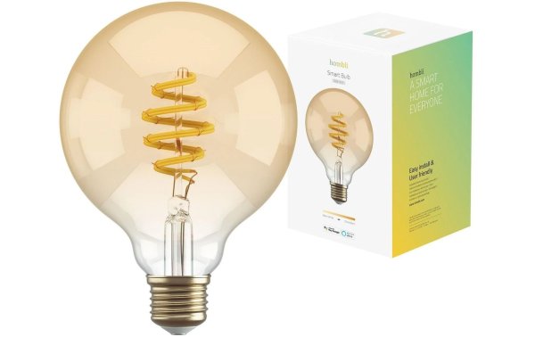 hombli Leuchtmittel Smart Filament Bulb, E27, 5.5 W, Amber, Globe