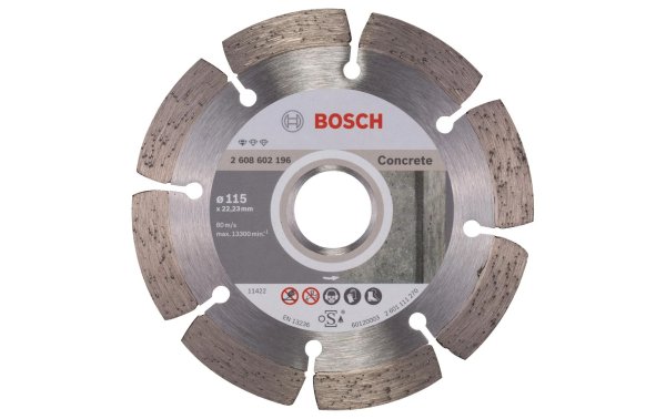 Bosch Professional Diamanttrennscheibe Standard for Concrete, 115 x 1.6 x 10 mm