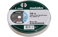 Metabo Trennscheibe 125 x 1.0 x 22.23 mm, 10 Stück, in Dose