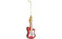 G. Wurm Weihnachtskugel Gitarre 5 x 15 x 2 cm, Rot
