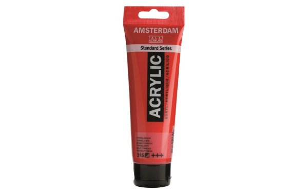 Amsterdam Acrylfarbe Standard 315 Pyrrolrot halbdeckend, 120 ml