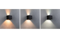 Paulmann Outdoor Wandleuchte LED House Cybo, 2x2.5W, RGBW, Anthrazit