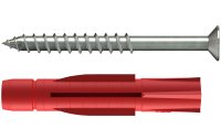 Tox-Dübel Allzweckdübel Tri 6x51 mm, inkl. Schraube 50 Stück