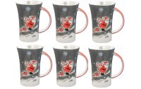 Mila Kaffeetasse Fly with me 500 ml, 6 Stück, Dunkelgrau