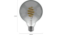 hombli Leuchtmittel Smart Filament Bulb, E27, 5.5 W, Smokey, Globe