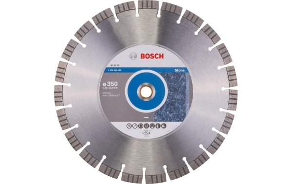 Bosch Professional Diamanttrennscheibe Best for Stone, 350 x 3.2 x 15 mm