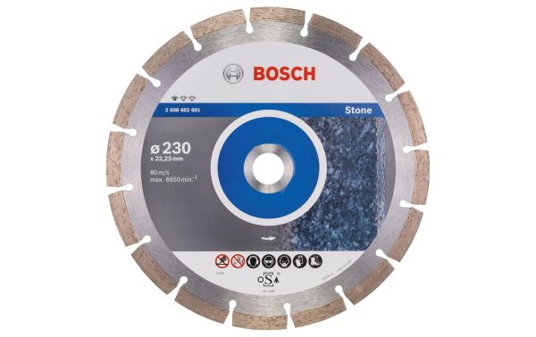 Bosch Professional Diamanttrennscheibe Standard for Stone, 230 x 2.3 x 10 mm