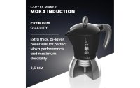 Bialetti Espressokocher New Moka Induktion 4 Tassen, Schwarz