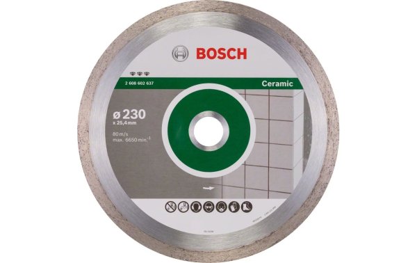 Bosch Professional Diamanttrennscheibe Best for Ceramic, 230 x 2.4 x 10 mm
