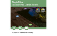 Paulmann Einbauspot Plug & Shine Floor, RGBW, 2W, Edelstahl