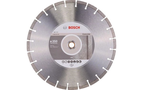 Bosch Professional Diamanttrennscheibe Standard for Concrete, 350 x 2.8 x 10 mm