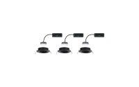 Paulmann Einbauspot LED Nova Plus Coin Set, 3 x 6W, 2700K, Schwarz