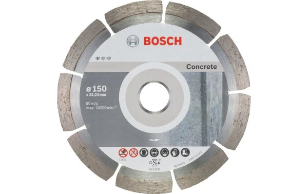 Bosch Professional Diamanttrennscheibe Standard for Concrete, 150 x 2 x 10 mm