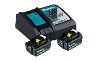 Makita Power Source-Kit 18 V LXT Ladegerät + 2x 18 V...