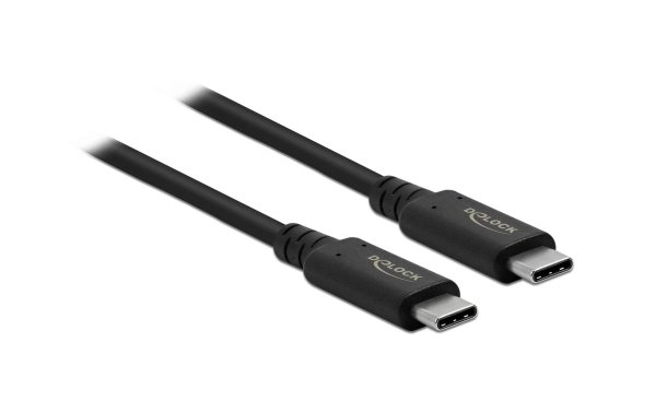 Delock USB4-Kabel 40 Gbps koaxial USB C - USB C 0.8 m