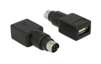 Delock USB-Adapter PS/2 Stecker - USB-A Buchse