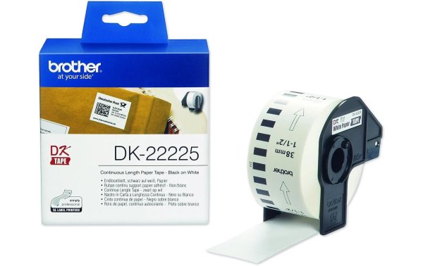 Brother Etikettenrolle DK-22225 Thermo Direkt 38 mm x 30.48 m
