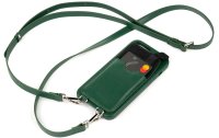 Urbanys Necklace Case Handekette+ iPhone 15 Pro Racing Green