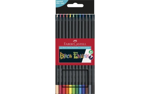 Faber-Castell Farbstifte Black Edition 12 Stück