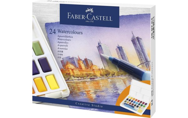 Faber-Castell Aquarellfarbe Watercolour 24 Farben