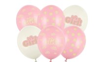 Partydeco Luftballon Its a girl Pastellpink Ø 30 cm, 6 Stück
