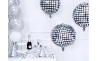 Partydeco Folienballon Disco Ball Silber