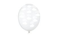 Partydeco Luftballon Wolken Transparent/Weiss Ø 30 cm, 6 Stück